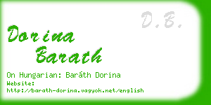dorina barath business card